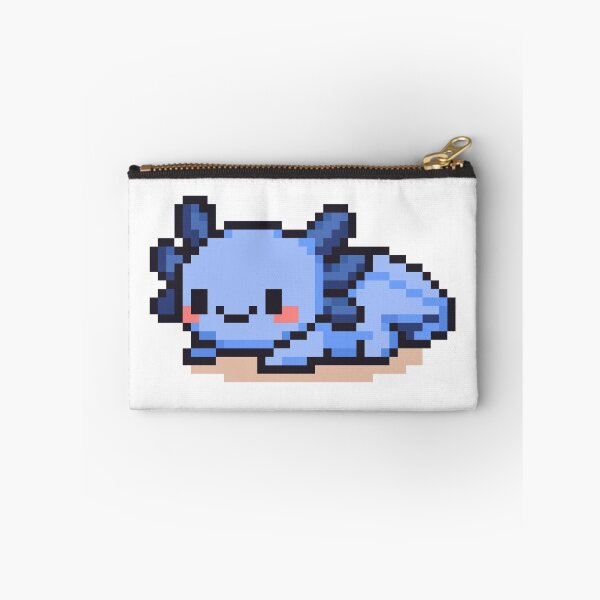 Item preview, Tiny Pixel Axolotl – Blueberry Cozy Lounger designed and sold by retro_pixel.