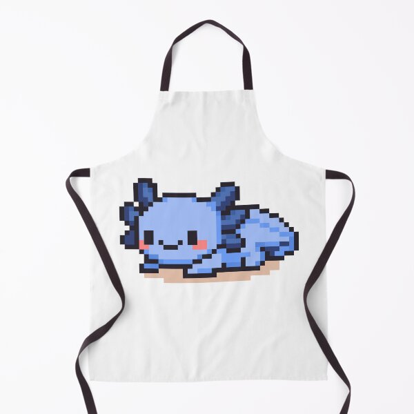 Item preview, Tiny Pixel Axolotl – Blueberry Cozy Lounger designed and sold by retro_pixel.