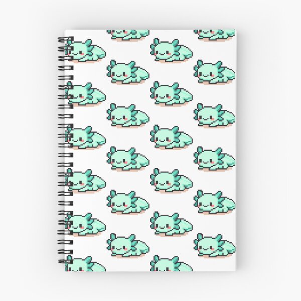 Item preview, Tiny Pixel Axolotl – Minty Cozy Lounger designed and sold by retro_pixel.
