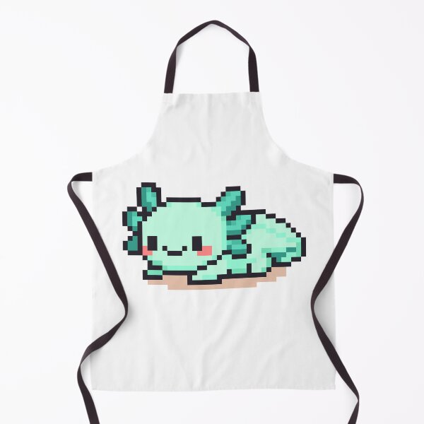 Item preview, Tiny Pixel Axolotl – Minty Cozy Lounger designed and sold by retro_pixel.