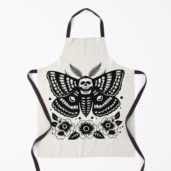 Item preview, Death Moth with Skull Gothic Tattoo Style Design designed and sold by Parkerzz.