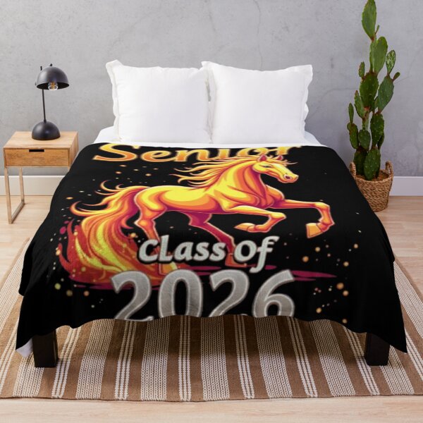 Item preview, Senior 2026 Fire Horse – Bold Chinese Zodiac Graduation Design designed and sold by RedDogStudio.