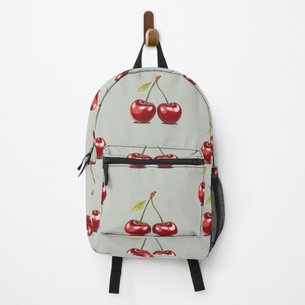 Item preview, Glossy Twin Cherries Illustration – Fresh Fruit Art on Plain Background designed and sold by AndrewWork.
