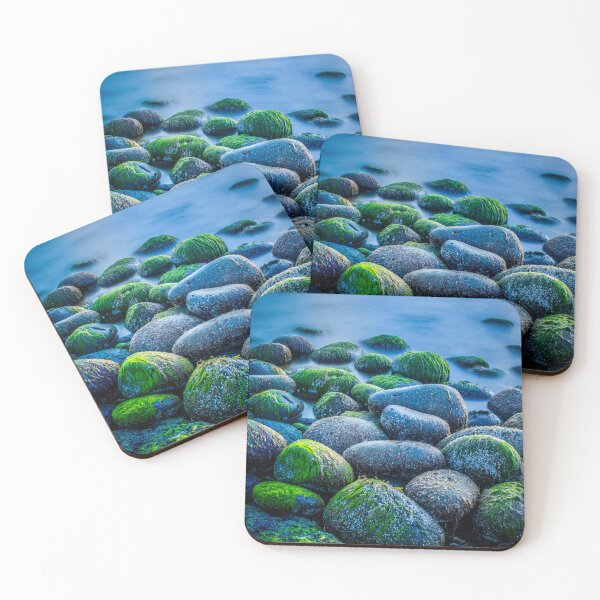 Item preview, Mossy Rocks on Reykjavik Shore – Tranquil Icelandic Seascape designed and sold by Kristvin Gudmundsson.