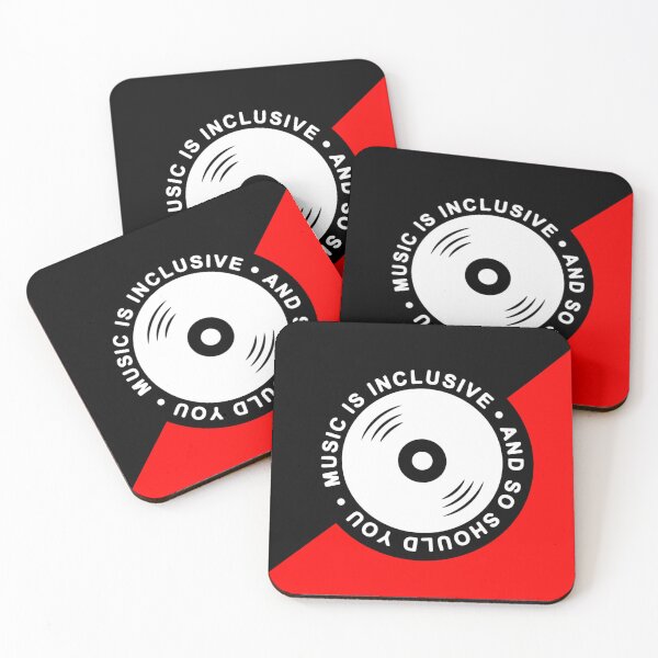 Item preview, Music is Inclusive Flag designed and sold by ProjectVinyl.