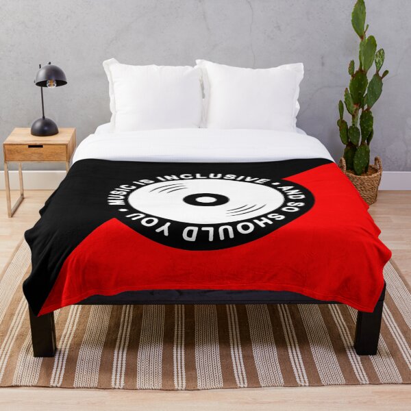Item preview, Music is Inclusive Flag designed and sold by ProjectVinyl.