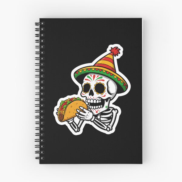Item preview, Skull Tacos and Party Sticker designed and sold by TheSkullRoom.