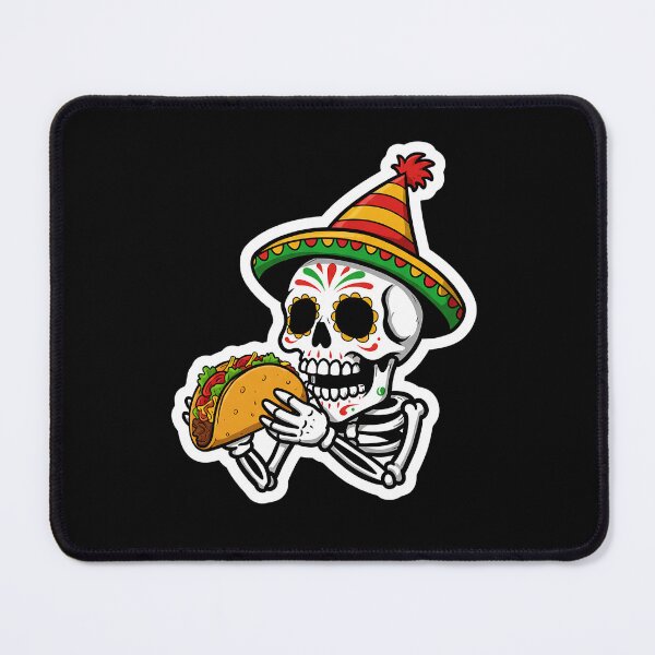 Item preview, Skull Tacos and Party Sticker designed and sold by TheSkullRoom.