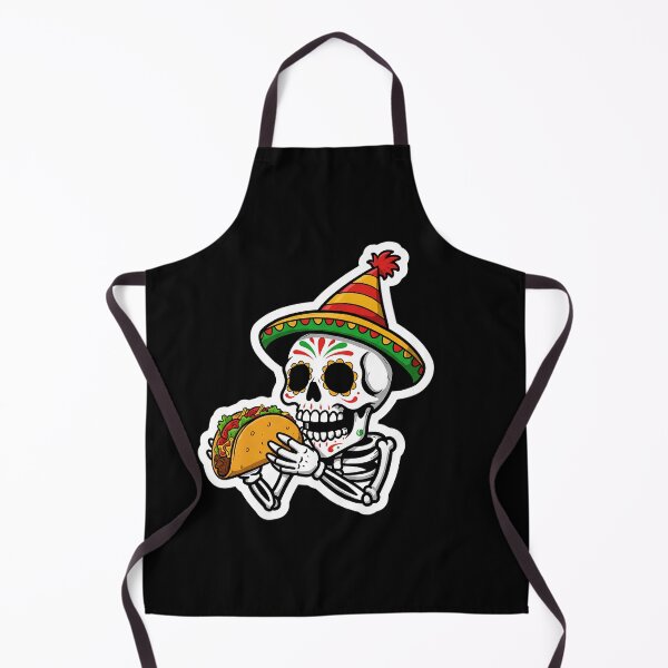 Item preview, Skull Tacos and Party Sticker designed and sold by TheSkullRoom.