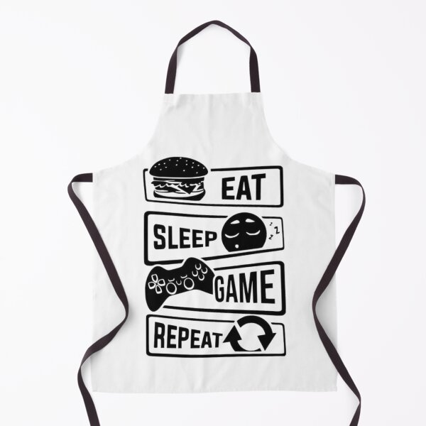 Item preview, Eat Sleep Game Repeat – Design Gamer Minimaliste designed and sold by MeowLoka ⭐⭐⭐⭐.