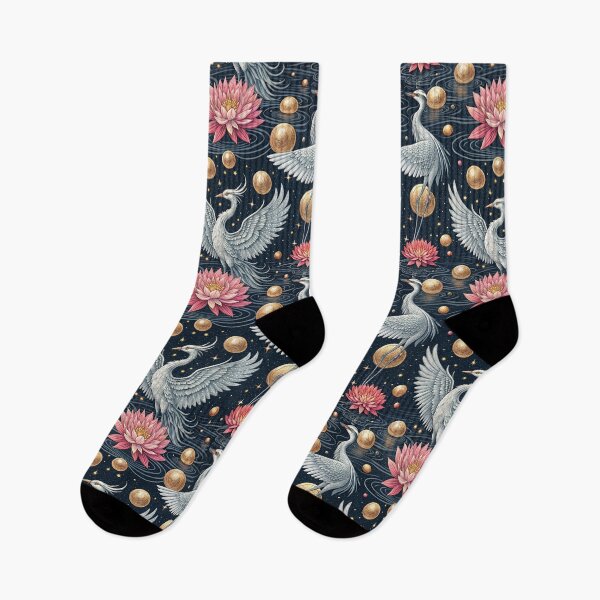 Item preview, Phoenix And Lotus Pond Seamless Pattern designed and sold by KlarkiteTees.