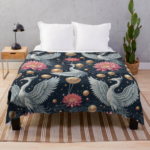 Item preview, Phoenix And Lotus Pond Seamless Pattern designed and sold by KlarkiteTees.