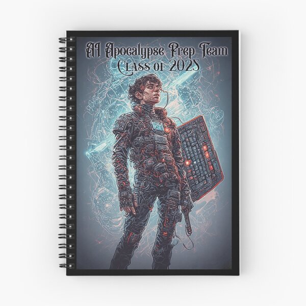 Item preview, AI Apocalypse Prep Team – Cyberpunk 90s Geek Design designed and sold by Mark Mentzer.