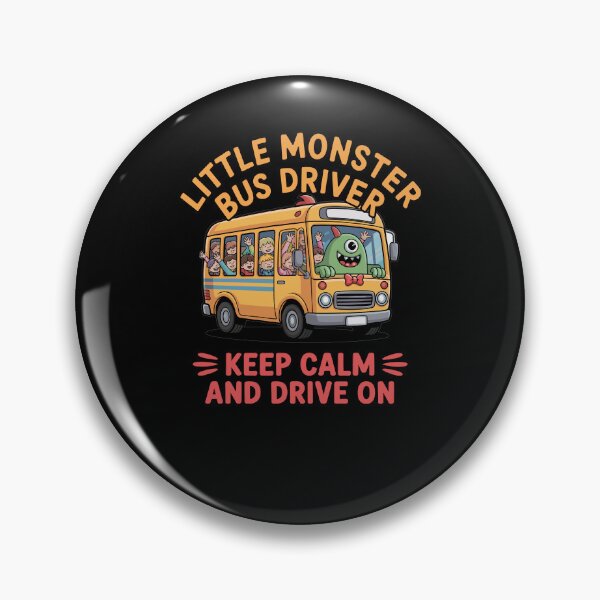 Item preview, Little Monster School Bus Driver designed and sold by Printed-Memes.