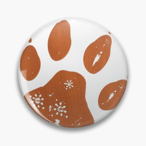 Item preview, Rustic Animal Paw Print with Snowflake Detail – Nature-Inspired Design designed and sold by AndrewWork.