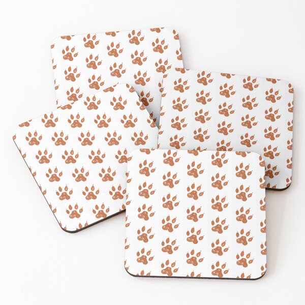 Item preview, Rustic Animal Paw Print with Snowflake Detail – Nature-Inspired Design designed and sold by AndrewWork.