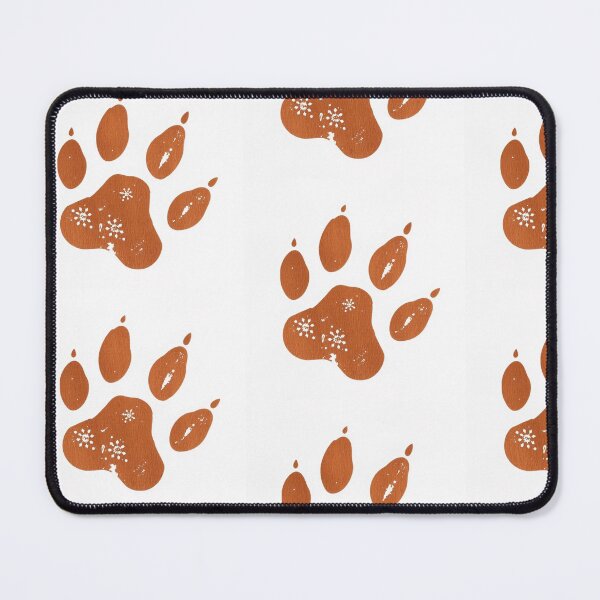 Item preview, Rustic Animal Paw Print with Snowflake Detail – Nature-Inspired Design designed and sold by AndrewWork.