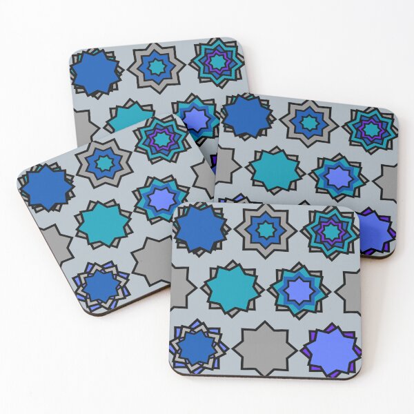 Item preview, blue shades of octagon designed and sold by monamot.