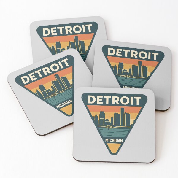 Item preview, Retro Detroit Michigan Triangle Emblem designed and sold by American Travels.