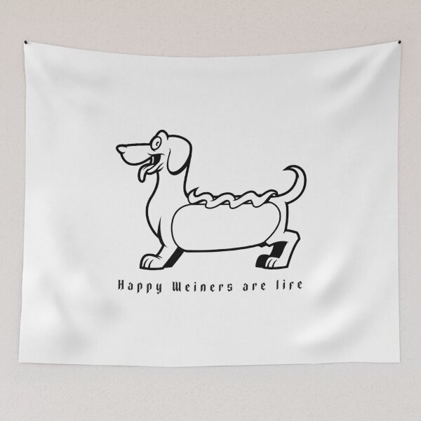 Item preview, Happy weiners are life tshirt designed and sold by Minerbetter.