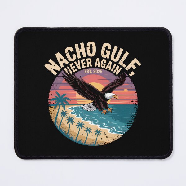 Item preview, Nacho Gulf Never Again – Funny Summer Retro Sunset  designed and sold by Fragy72.