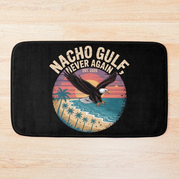 Item preview, Nacho Gulf Never Again – Funny Summer Retro Sunset  designed and sold by Fragy72.