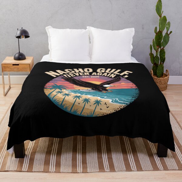 Item preview, Nacho Gulf Never Again – Funny Summer Retro Sunset designed and sold by Fragy72.