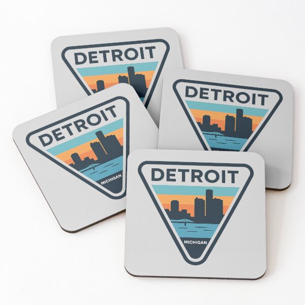 Item preview, Modern Detroit Michigan Triangle Skyline designed and sold by American Travels.