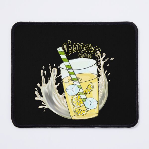 Item preview, Limon Time, Fresh Lemon Juice Summer Vibes for dark background designed and sold by kazoart.