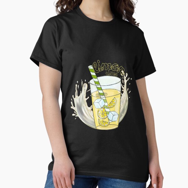 Item preview, Limon Time, Fresh Lemon Juice Summer Vibes for dark background designed and sold by kazoart.