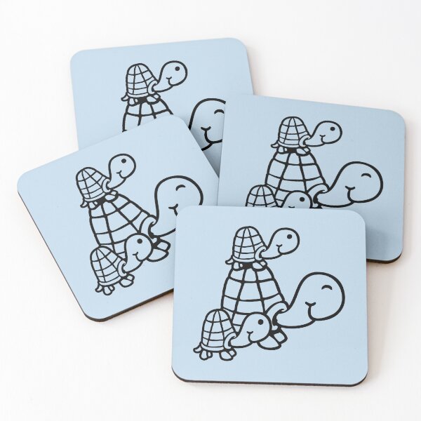 Item preview, 3 Tortoise Turtle Family Two Children Father Mother Dad Mom designed and sold by shirt-o-mat.