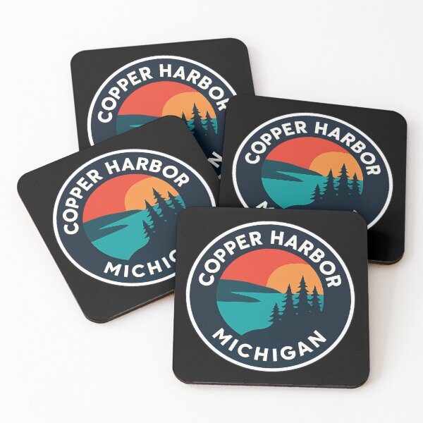 Item preview, Copper Harbor Michigan Modern Sunset designed and sold by American Travels.