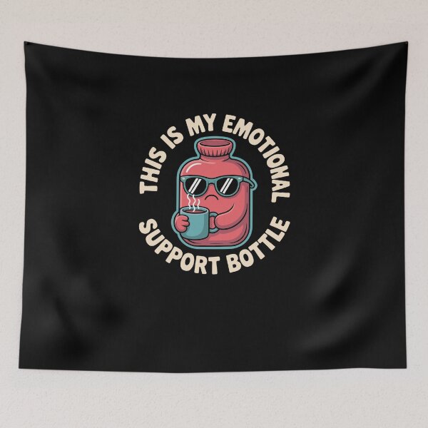Item preview, Emotional Support Hot Water Bottle designed and sold by Printed-Memes.