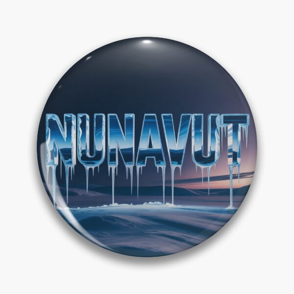 Item preview, Frozen Nunavut Ice Text Art – Arctic Winter Digital Design designed and sold by InspiredCreatives.