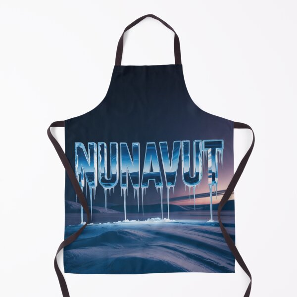 Item preview, Frozen Nunavut Ice Text Art – Arctic Winter Digital Design designed and sold by InspiredCreatives.