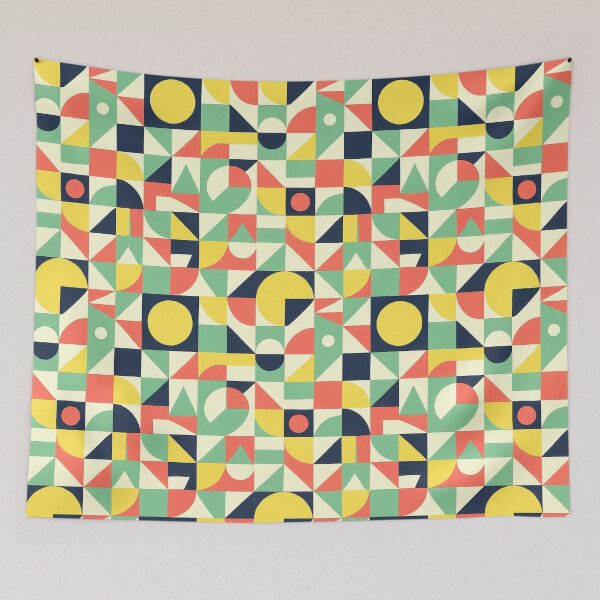 Item preview, Retro Modern Rhythms – Bold Bauhaus Geometry designed and sold by SUNAGIMO9999.