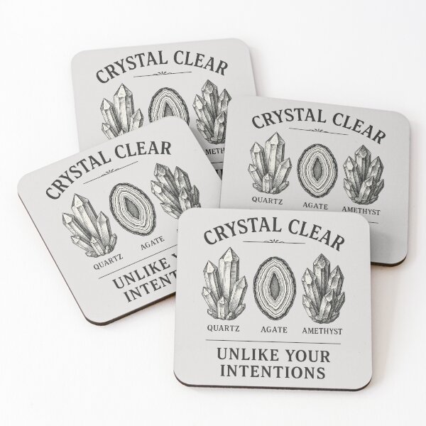 Item preview, Crystal Clear – Vintage Mineral Chart with Sarcastic Punchline designed and sold by Meandmyshop.