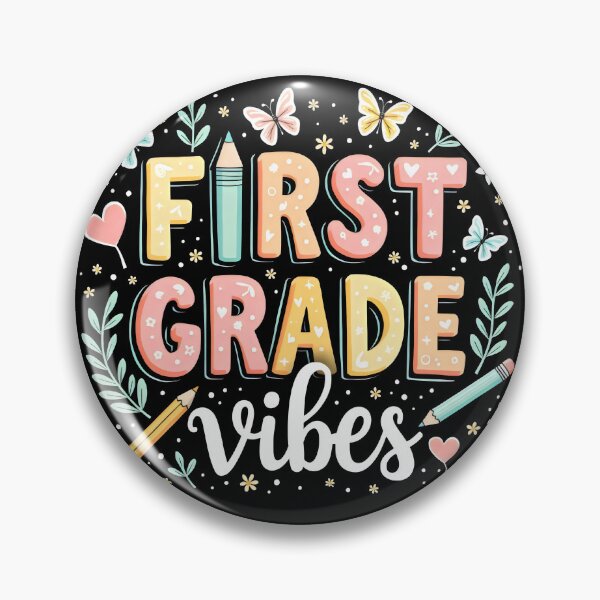 Item preview, First Grade Vibes - Elementary School designed and sold by slickywitty.