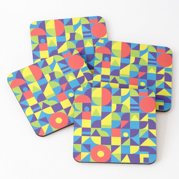 Item preview, Neon Modularity – Electric Bauhaus Grid designed and sold by SUNAGIMO9999.