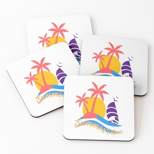 Item preview, Summer Vibes & Tropical Beach illustration designed and sold by adlkh.