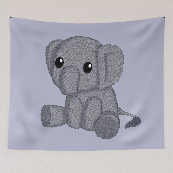Item preview, Crochet Elephant designed and sold by 1Hope1Faith.