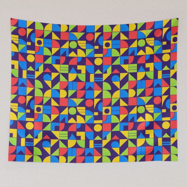 Item preview, Bauhaus Noir – Neon Grid Symphony designed and sold by SUNAGIMO9999.