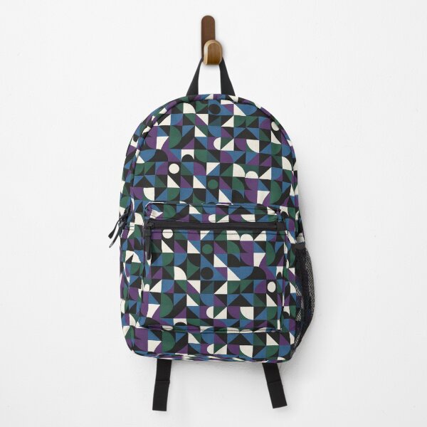 Item preview, Nocturne Bauhaus – Woven Geometry in Deep Tones designed and sold by SUNAGIMO9999.