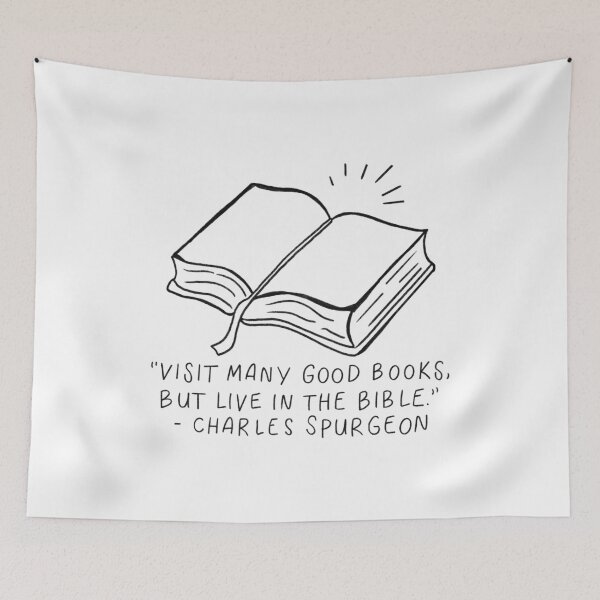 Item preview, Visit Many Good Books, But Live In The Bible designed and sold by Abbiegq.
