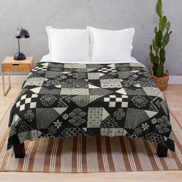 Item preview, Kurohaku Harmony – Modern Japanese Textile Elegance designed and sold by SUNAGIMO9999.
