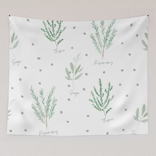 Item preview, Watercolor Herbs designed and sold by ReaLivingCo.