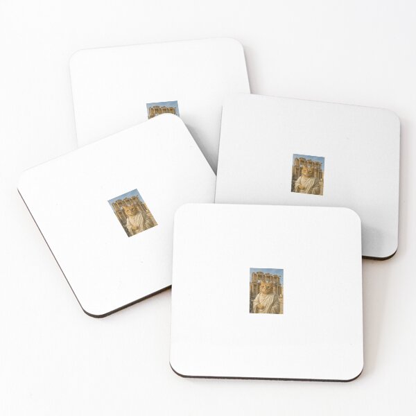 Item preview, Turkish cat in Ephesus archaeological site, classical philosopher style designed and sold by mrsupicku.