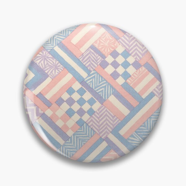 Item preview, Pastel Harmony – Soft Geometric Japanese Patchwork designed and sold by SUNAGIMO9999.