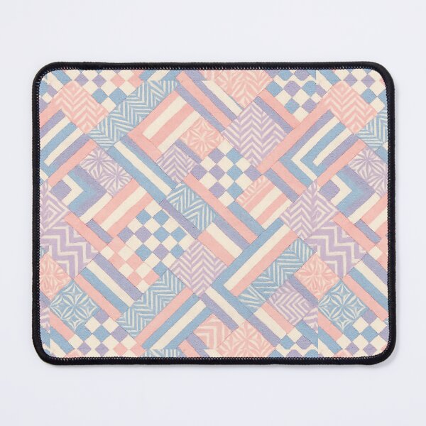 Item preview, Pastel Harmony – Soft Geometric Japanese Patchwork designed and sold by SUNAGIMO9999.