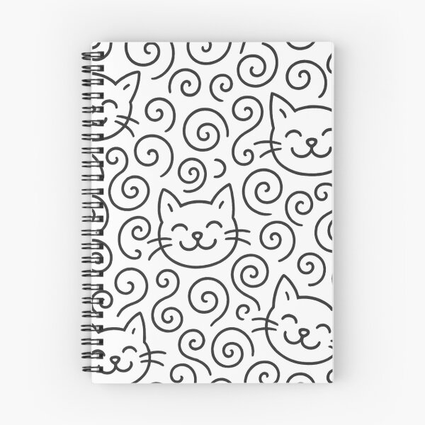 Item preview, Whimsical Smiling Cat Face Pattern  designed and sold by Content by Steph.